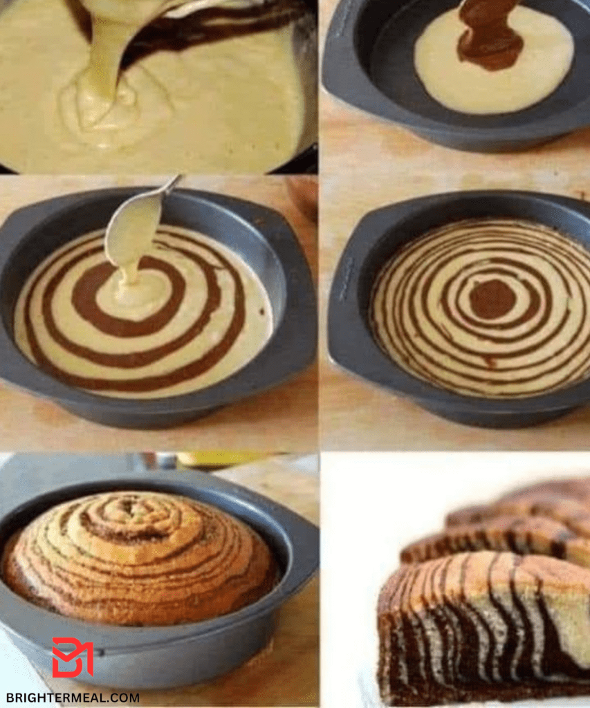 Indulge in the mesmerizing swirls of a homemade Zebra Cake – a delightful treat for the eyes and the taste buds. Perfect for any occasion!