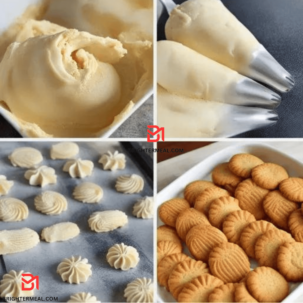 Delicious homemade butter cookies arranged on a plate